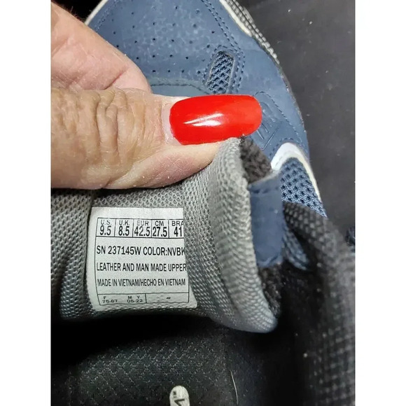 Skechers Sport Men's Size 9 1/2 US model 237145W Navy Blue Shoes Lace ups - Picture 5 of 7